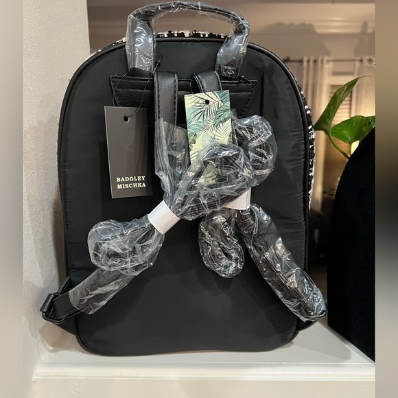 Badgley Mischka Black Backpack - Picture 3 of 9